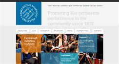 Desktop Screenshot of farnboroughsymphony.org.uk