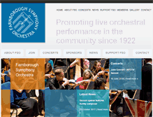 Tablet Screenshot of farnboroughsymphony.org.uk